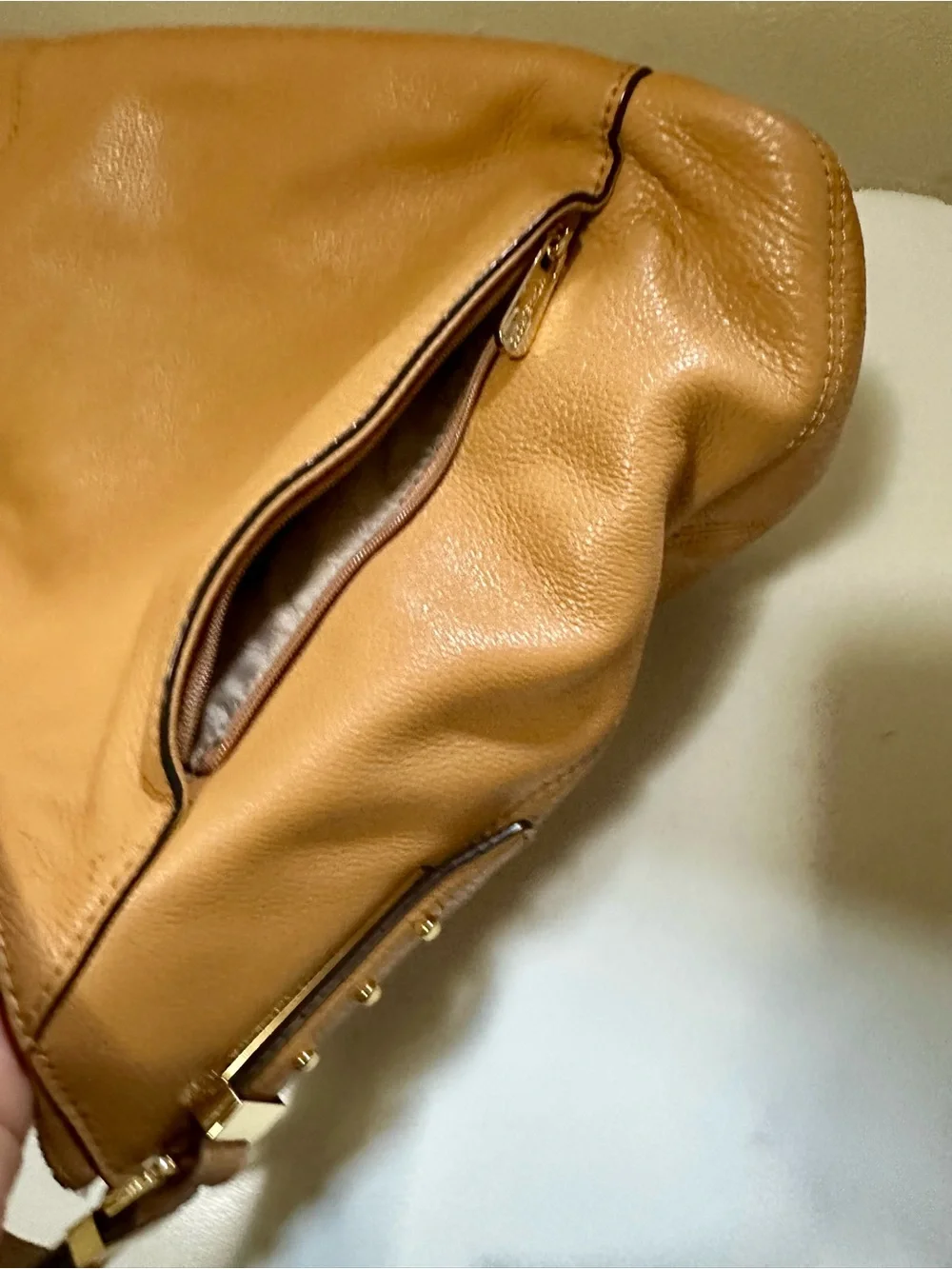 Michael Kors Leather Hobo Shoulder Bag